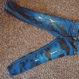 Miss Me Dark Blue Distressed Skinny Jeans